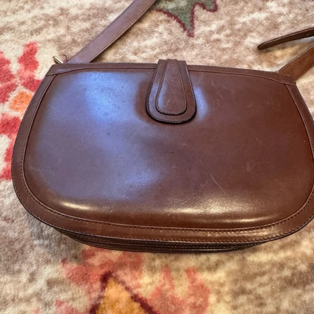 Vintage Gucci Brown Leather Shoulder Bag - Picture 8 of 12